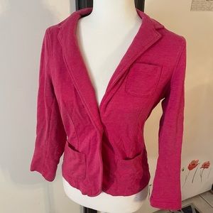Short pink soft blazer with stretch